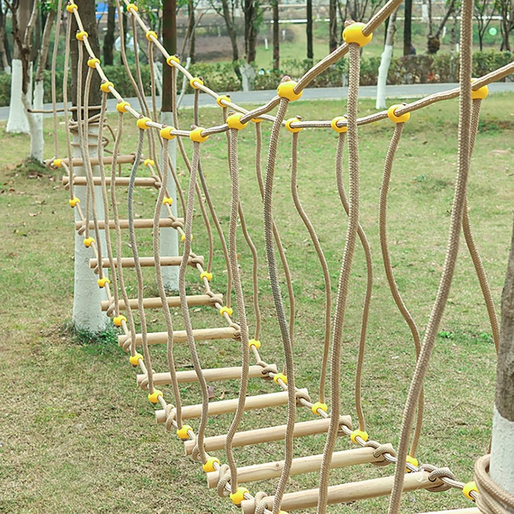 Kids Outdoor Climbing Frame - Kindergarten Physical Fitness Training Armrest Swing