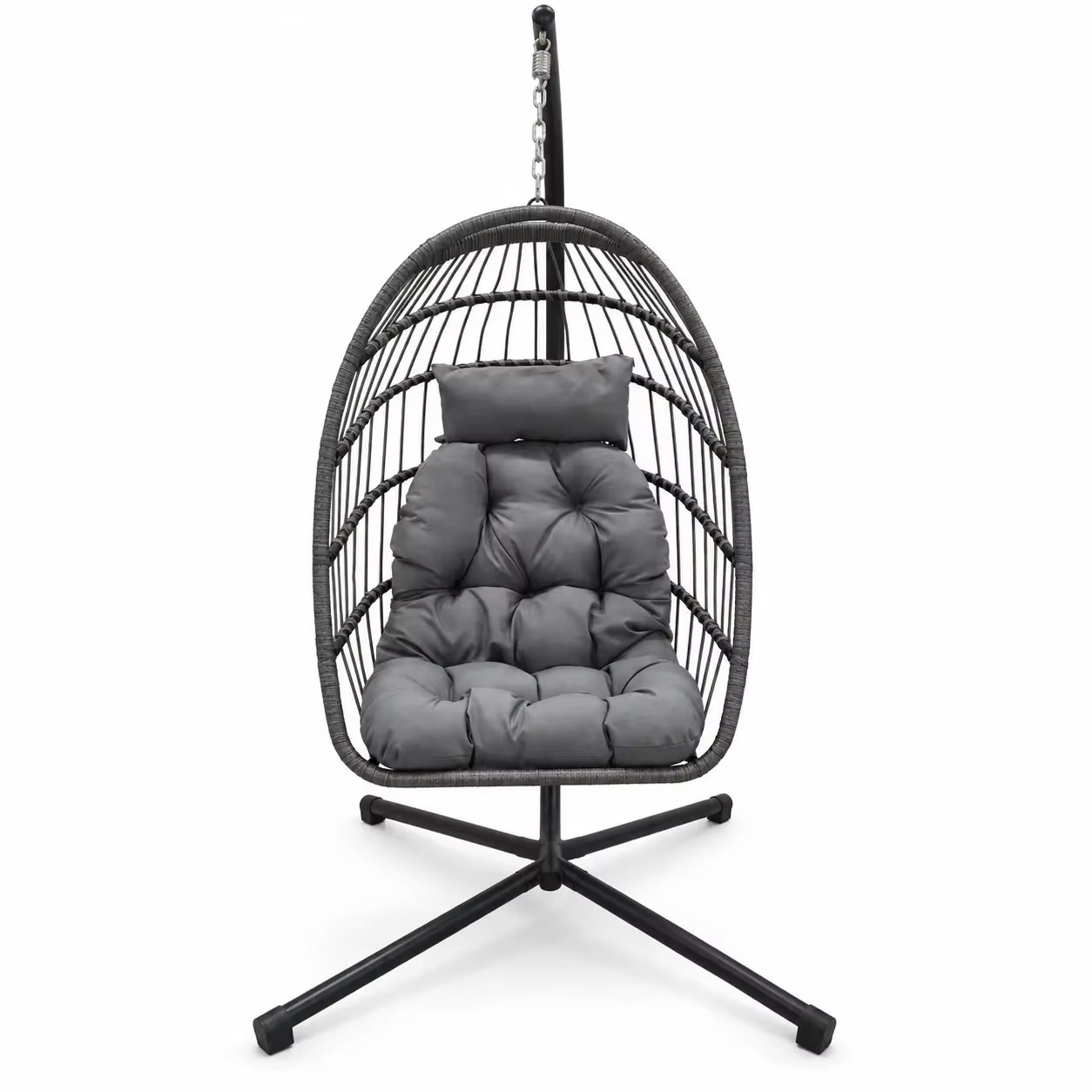 Kids Outdoor Hammock Chair - Patio Swing With Stand Outdoor Furniture