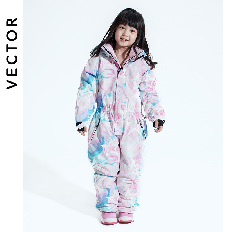 Kids Outdoor Clothing - -30 Degree Children Ski Jumpsuit 2020