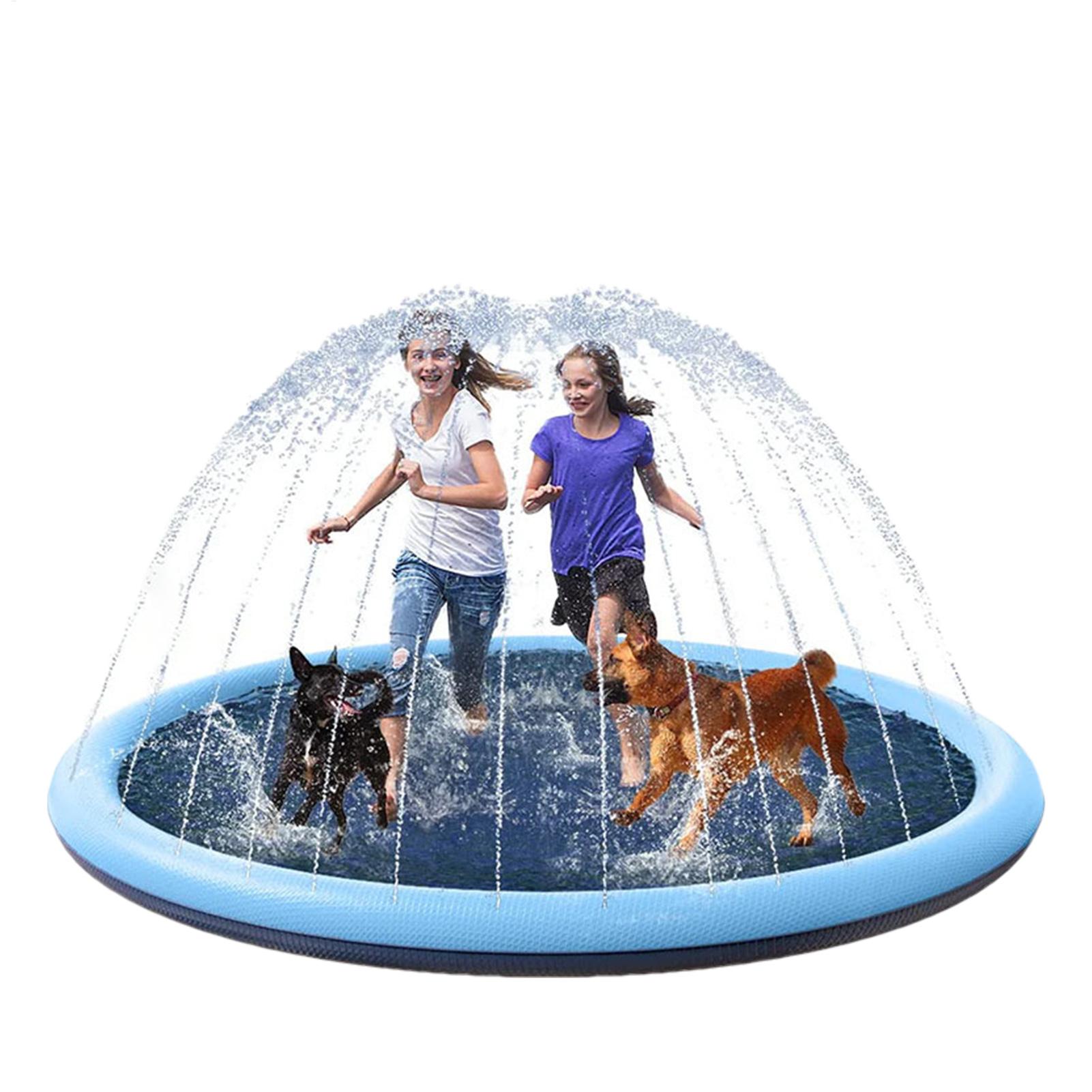 Slip Slide Water Mat - Dog Pad Thick Sprinkler Pool Toy