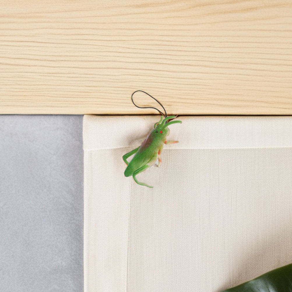 Kids Outdoor Nature Play - 20Pcs Tiny Realistic Grasshopper Figures Soft
