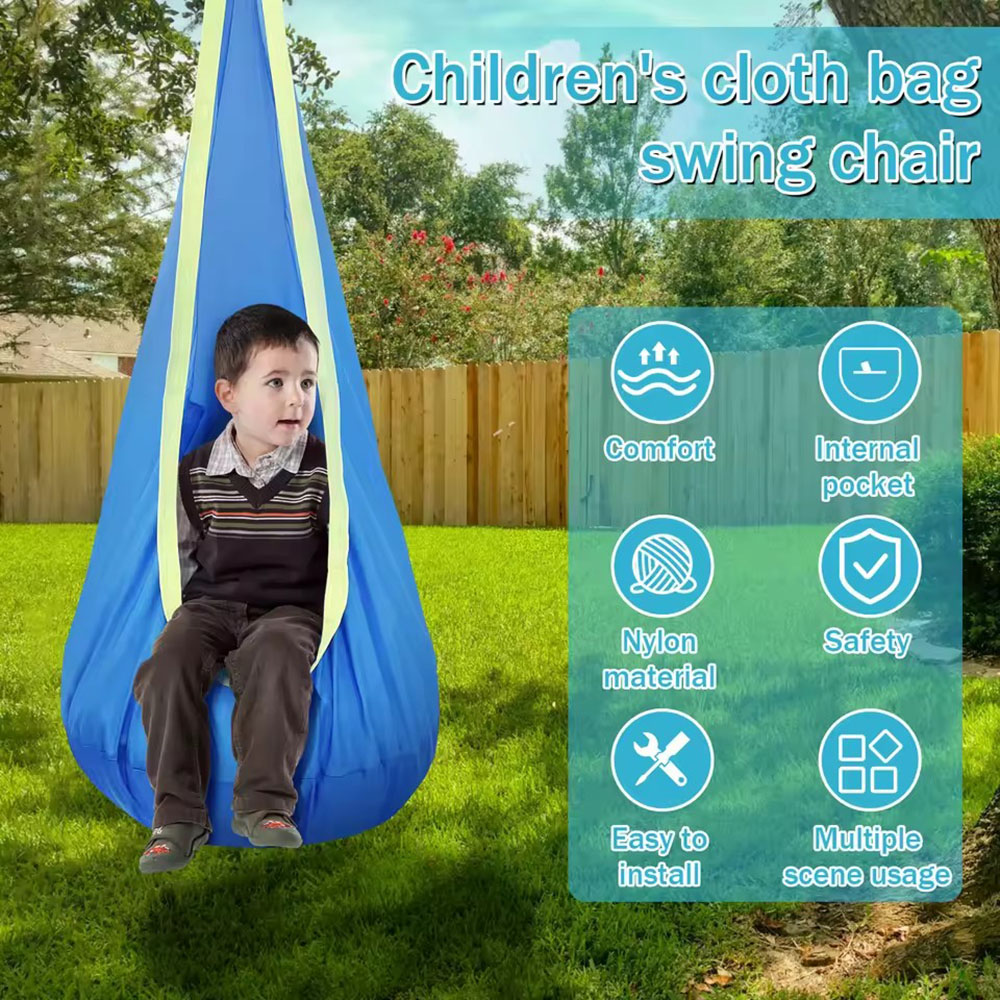 Kids Pod Swing Seat Nylon Hang - Kids Outdoor Hammock Chair ulasan dan harga