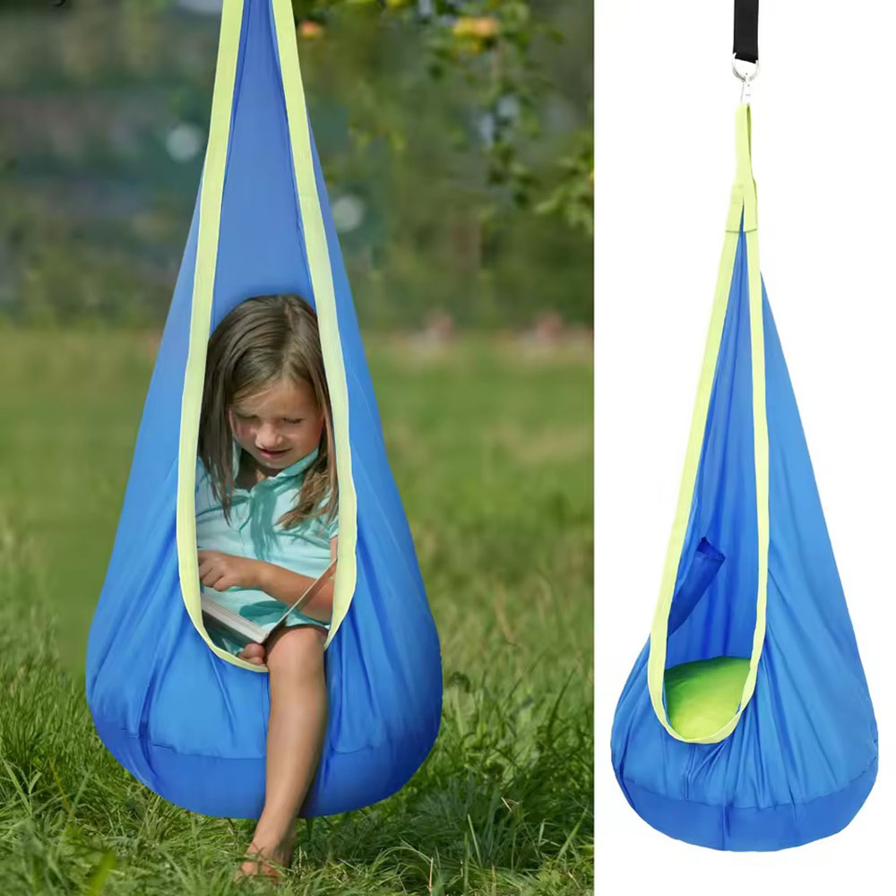 Kids Pod Swing Seat Nylon Hang - Kids Outdoor Hammock Chair ulasan dan harga