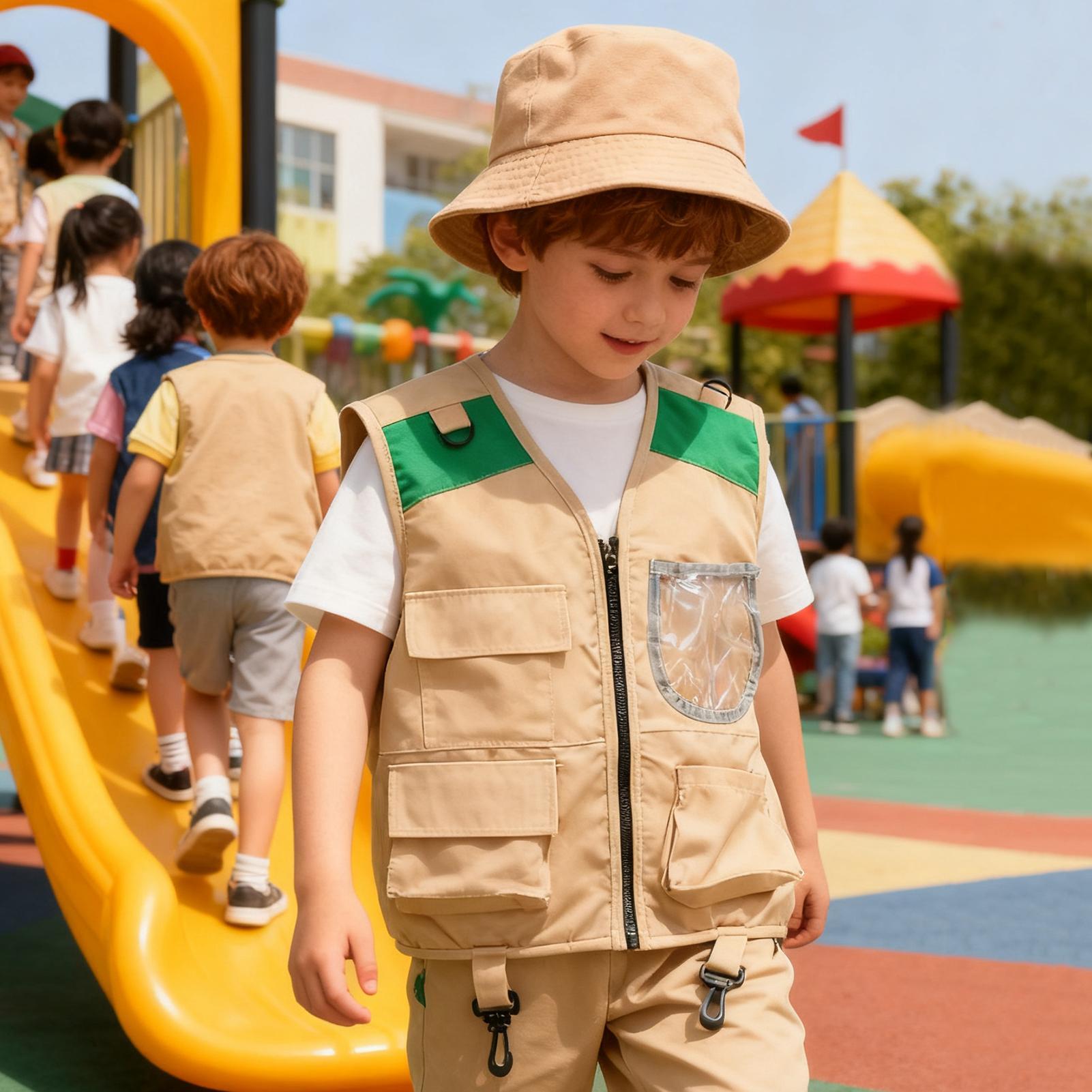 Kids Explorer hat and vest Cos - Kids Outdoor Adventure Kit ulasan dan harga