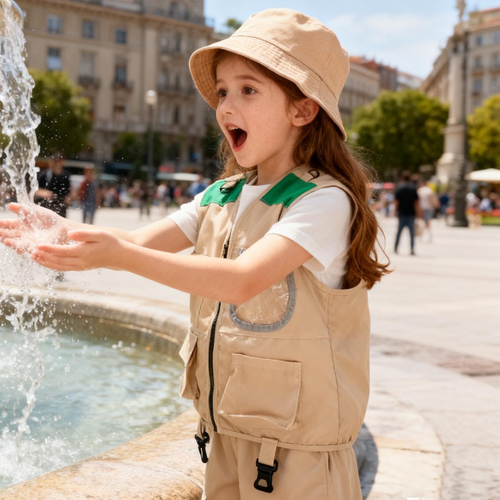 Kids Explorer hat and vest Cos - Kids Outdoor Adventure Kit ulasan dan harga