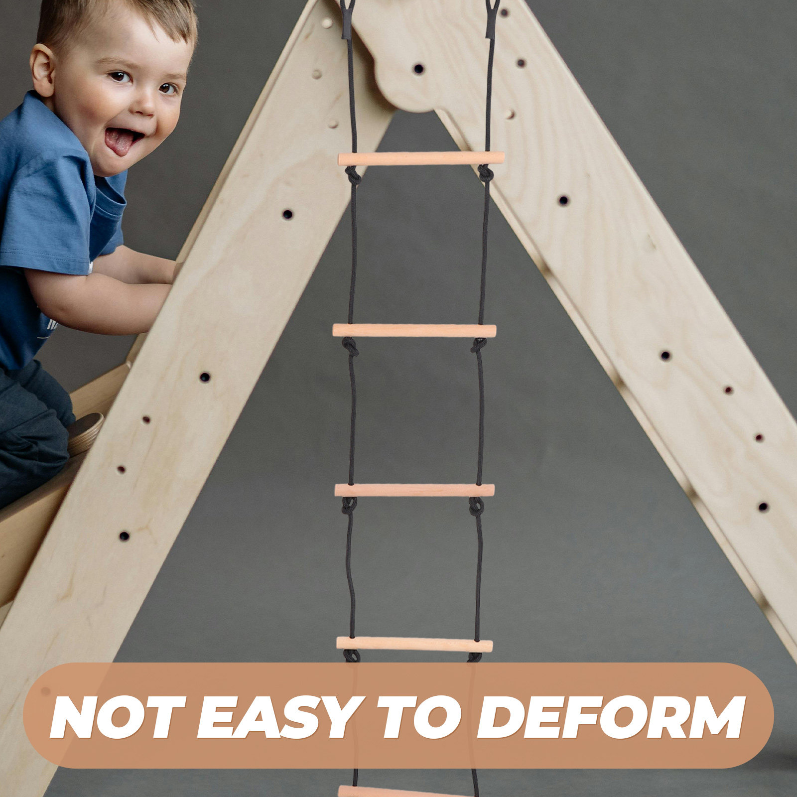 1Set Kids Climbing Rope Ladder - Kids Outdoor Climbing Frame ulasan dan harga