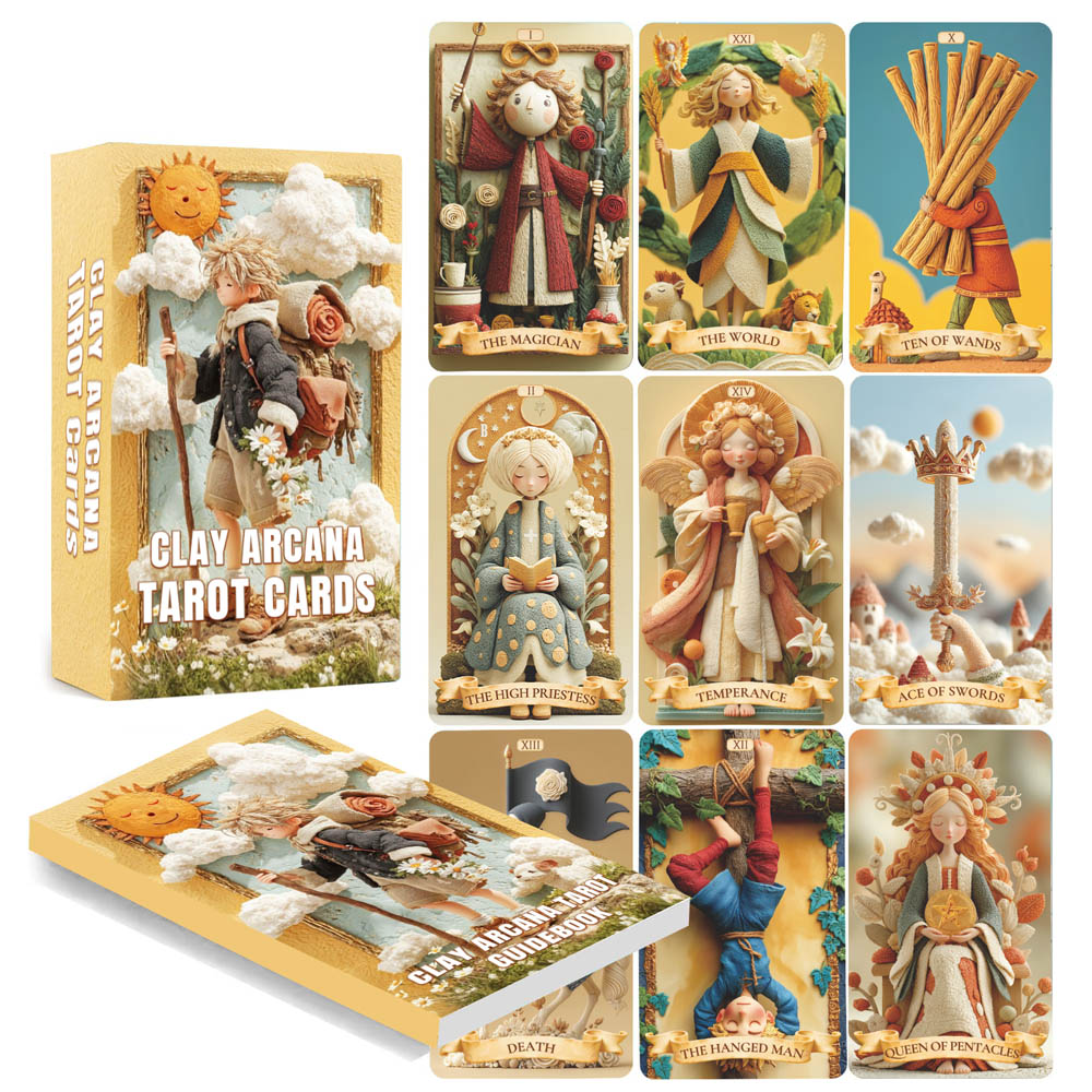 78 Tarot Cards Set, 13x8 Cm Th - Muddy Puddle Suit ulasan dan harga