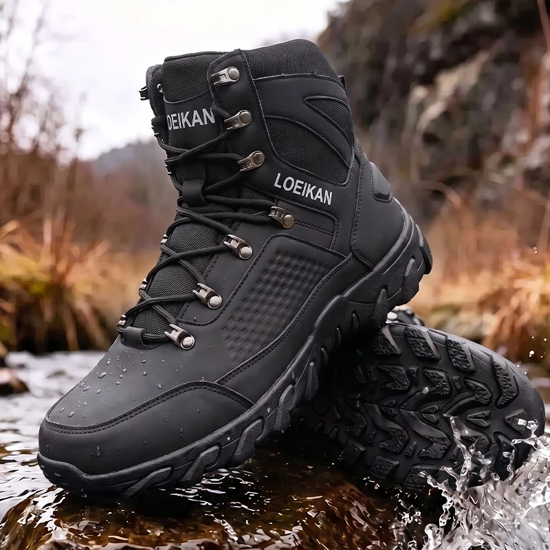 Men High‑cut Tactical Boots PU - Children'S Outdoor ulasan dan harga