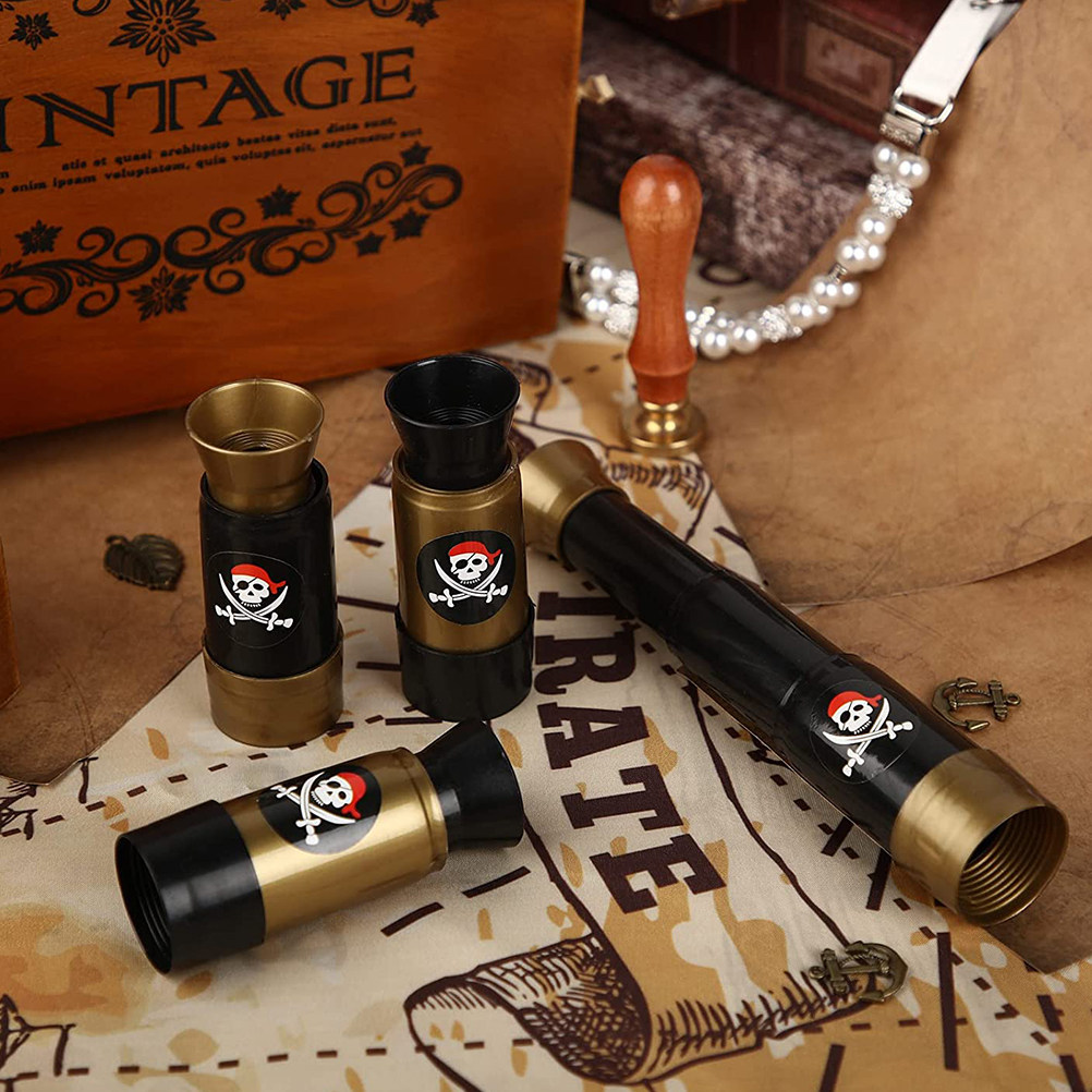 12Pcs Kids Pirate Telescope Se - Kids Outdoor Adventure Kit ulasan dan harga
