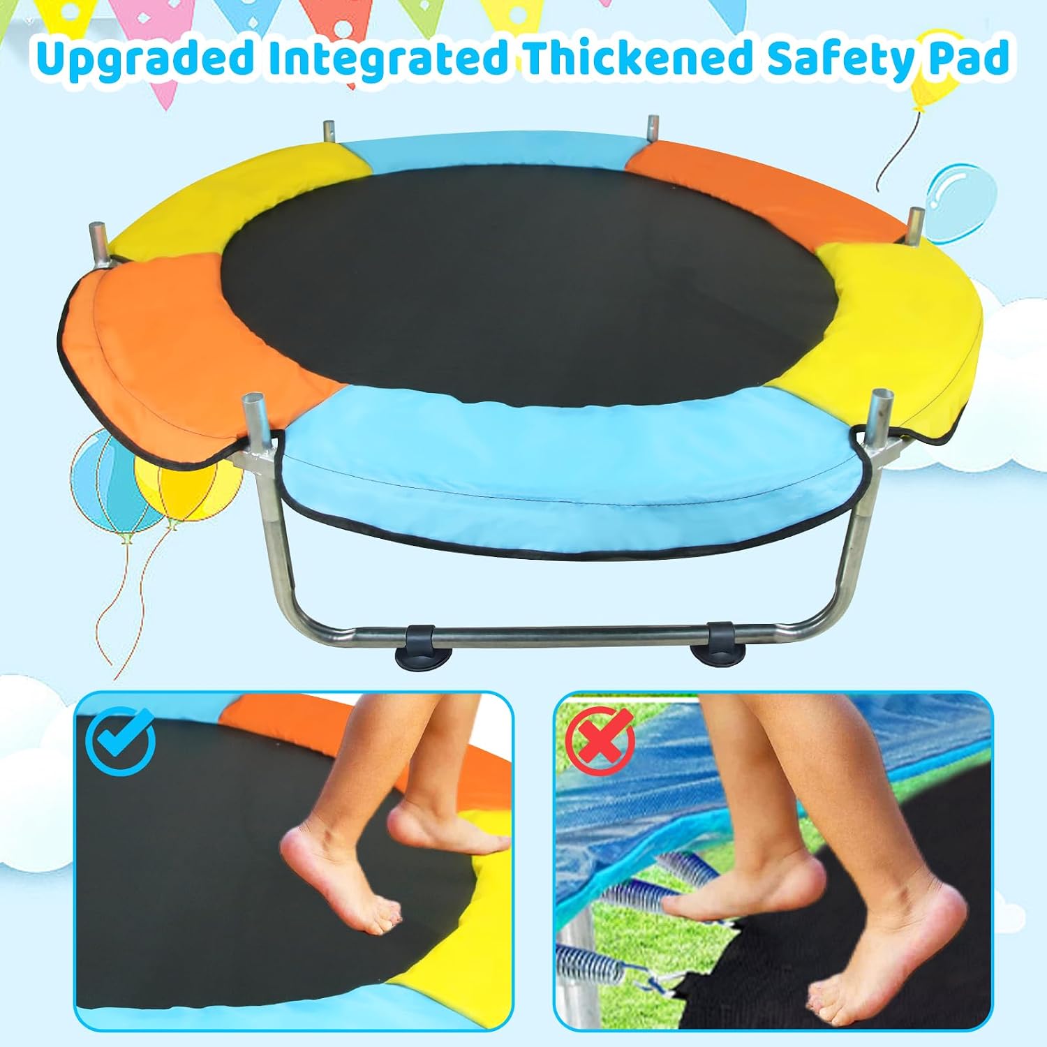 Toddler Trampoline for Kids Ag - Kids Indoor Outdoor Trampoline ulasan dan harga