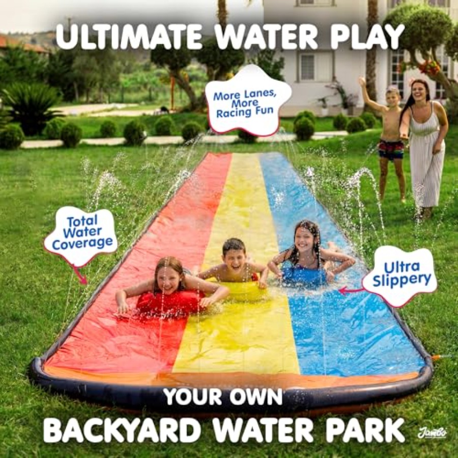 25Ft Premium XXL Slip Splash a - Slip Slide Water Mat ulasan dan harga