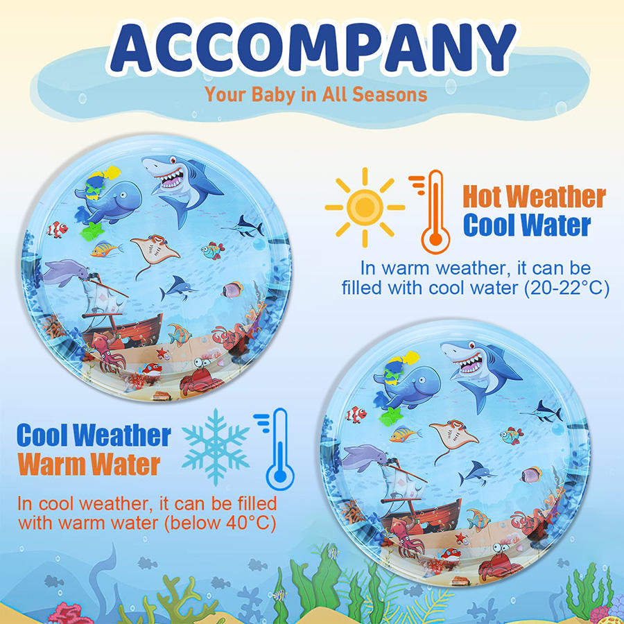 Water Sensory Play Mat Thicken - Slip Slide Water Mat ulasan dan harga
