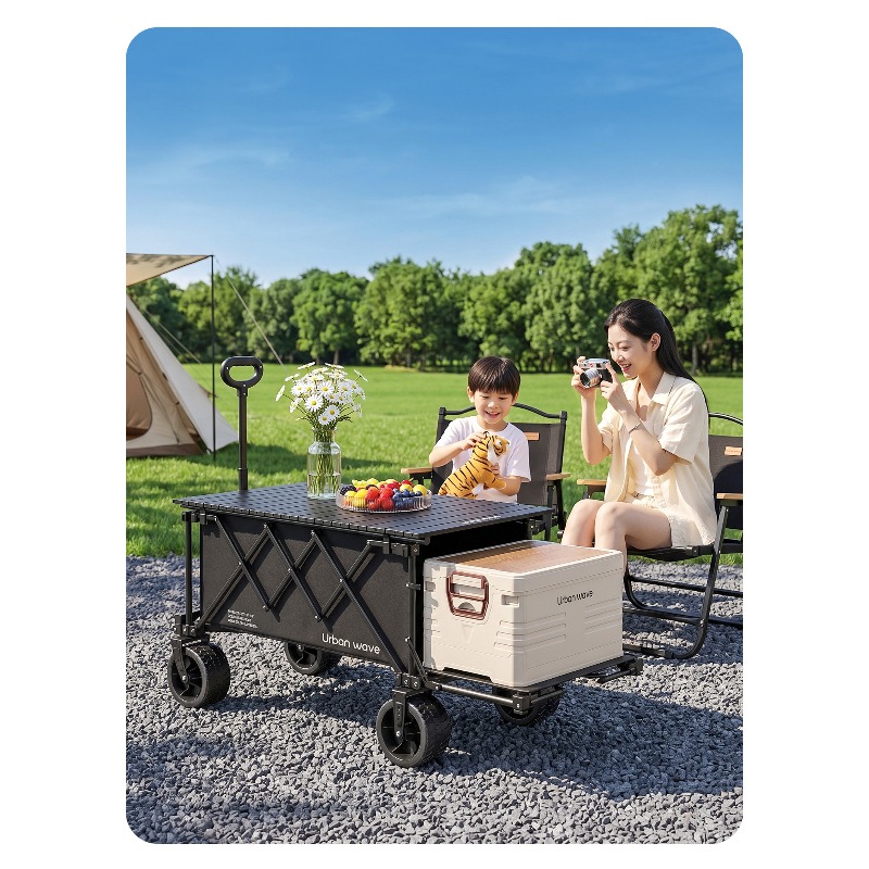 Folding Camping Wagon Cart Out - Kids Outdoor Wagon ulasan dan harga