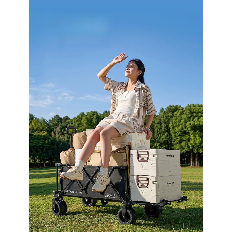 Folding Camping Wagon Cart Out - Kids Outdoor Wagon ulasan dan harga
