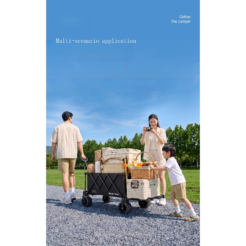 Folding Camping Wagon Cart Out - Kids Outdoor Wagon ulasan dan harga
