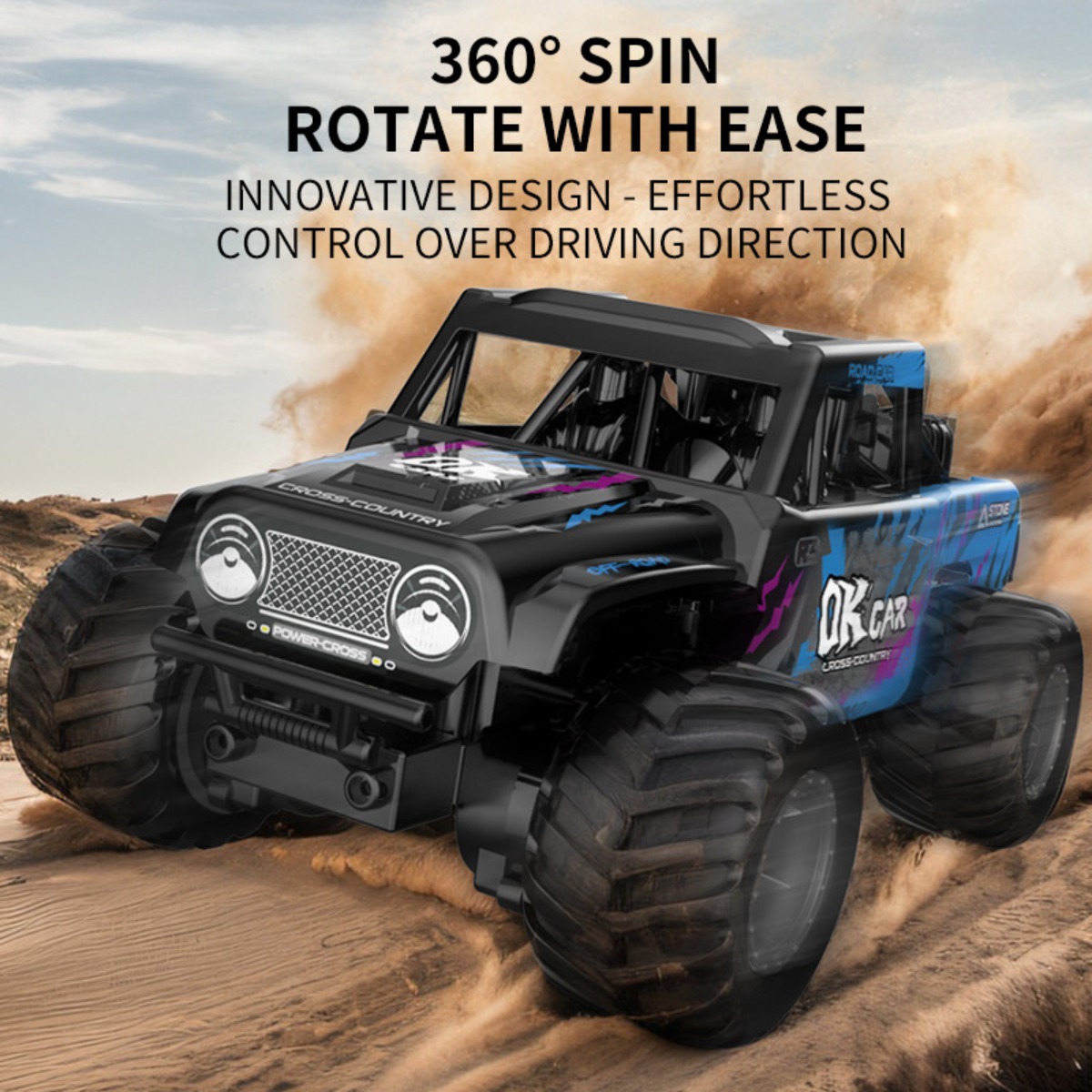 Amphibious RC Car 4WD Off-Road - Kids Outdoor Dirt Toys ulasan dan harga