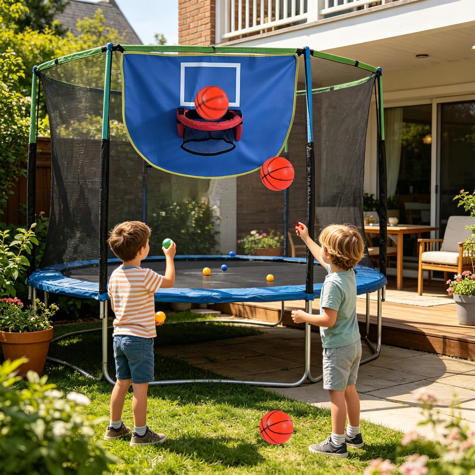 Trampoline Hoop with Pump & 3  - Kids Indoor Outdoor Trampoline ulasan dan harga