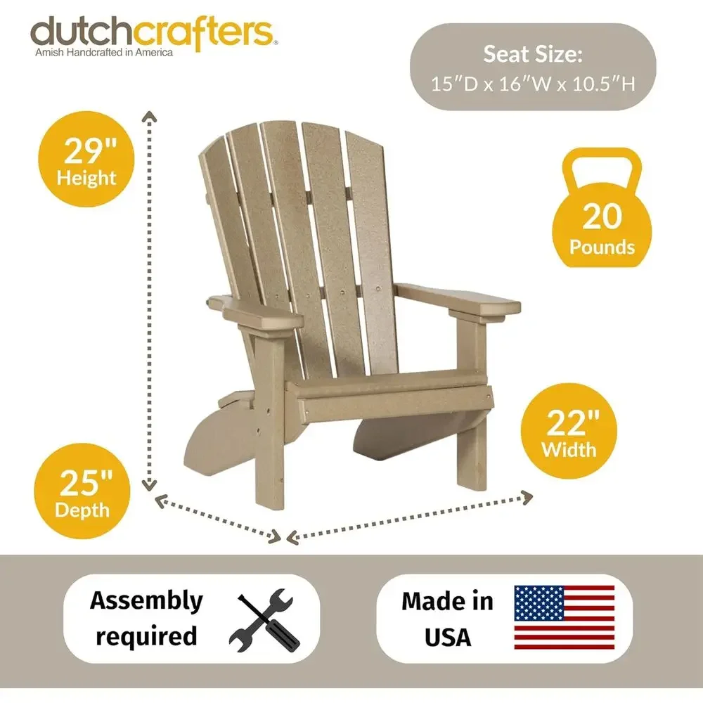 Poly Kids Adirondack Chair, Ou - Kids Outdoor Adirondack Chair ulasan dan harga