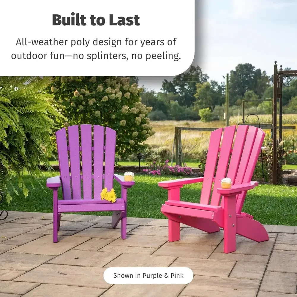 Poly Kids Adirondack Chair, Ou - Kids Outdoor Adirondack Chair ulasan dan harga
