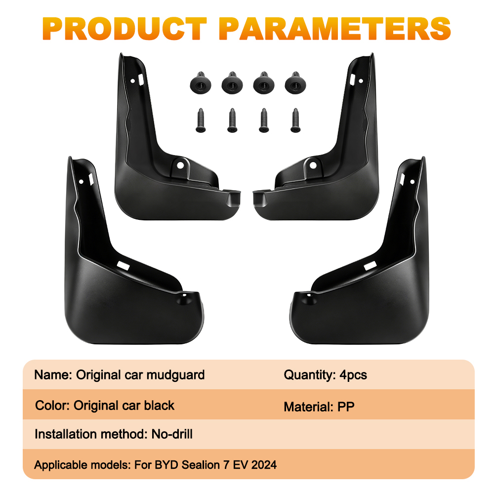 4PCS/SET Car Mud Flaps For Byd - Muddy Puddle Suit ulasan dan harga