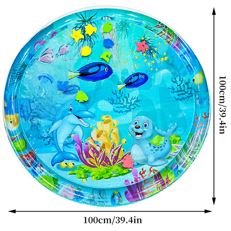 1pc 100cm Large Baby Playing W - Slip Slide Water Mat ulasan dan harga