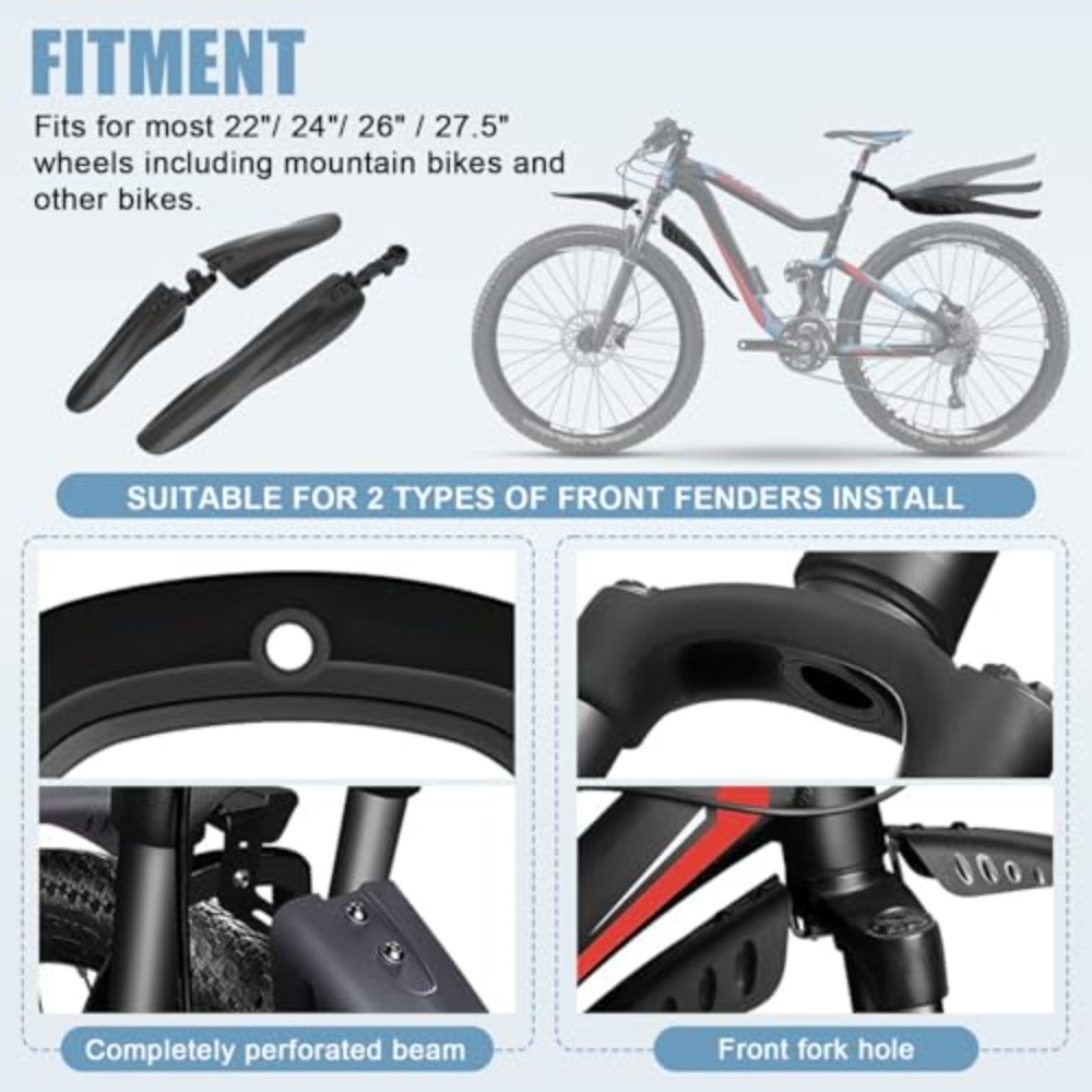 Bike Mud Guard Set Front & Rea - Muddy Puddle Suit ulasan dan harga