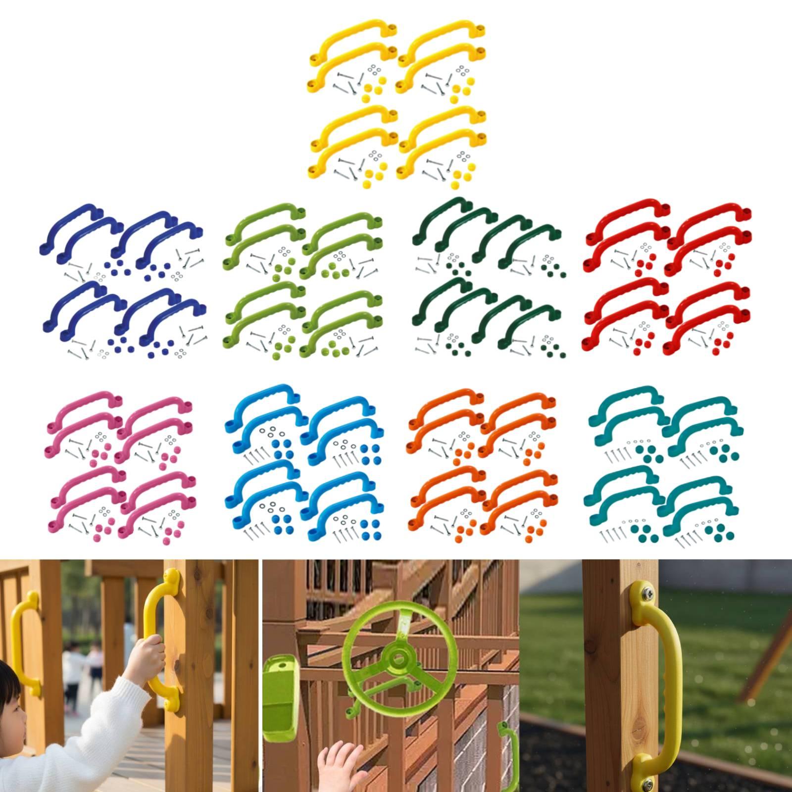 8 Pieces Climbing Handles Outd - Kids Outdoor Climbing Frame ulasan dan harga