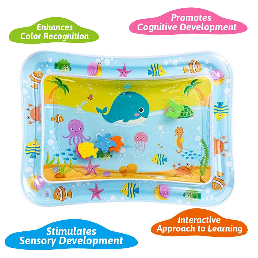 Baby Water Play Mat Inflatable - Slip Slide Water Mat ulasan dan harga