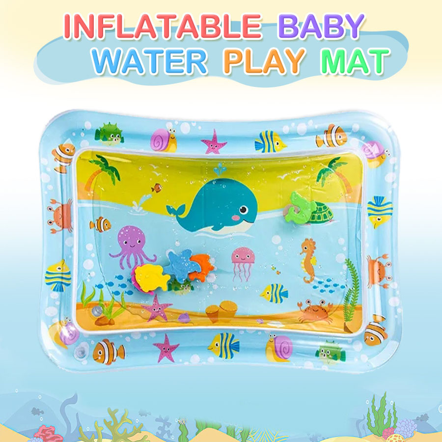 Baby Water Play Mat Inflatable - Slip Slide Water Mat ulasan dan harga