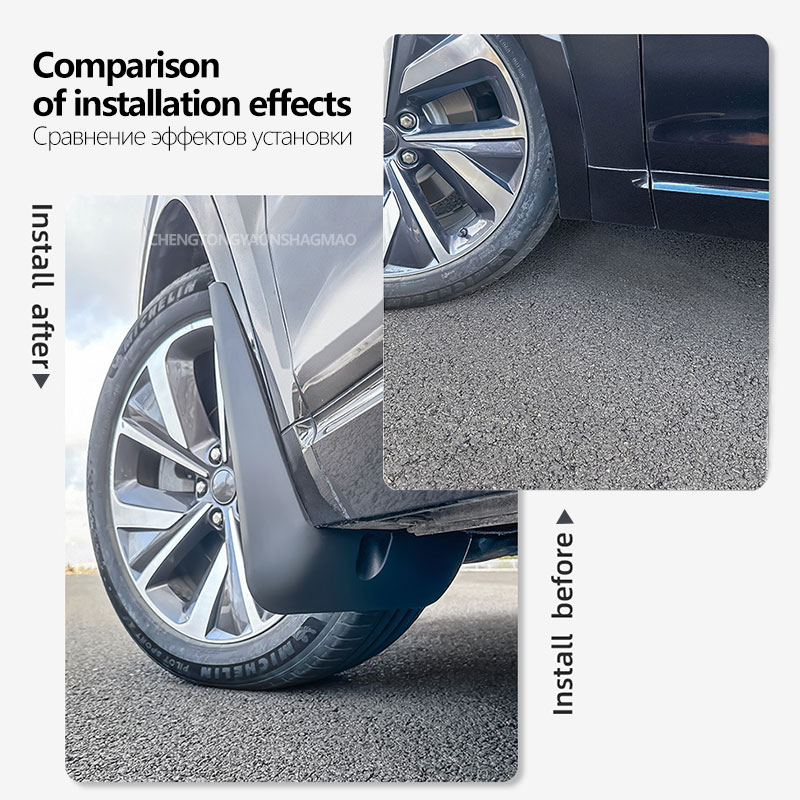 Apktnka Set Mudflaps For Toyot - Muddy Puddle Suit ulasan dan harga