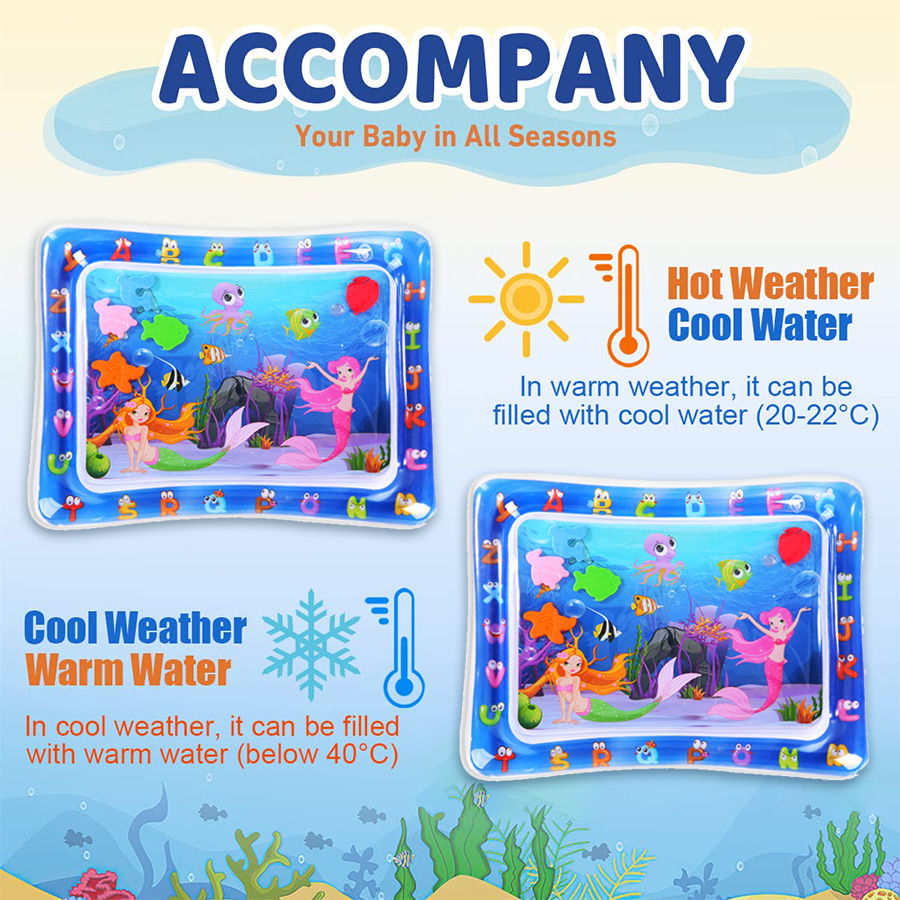 Baby Water Play Mat Inflatable - Slip Slide Water Mat ulasan dan harga