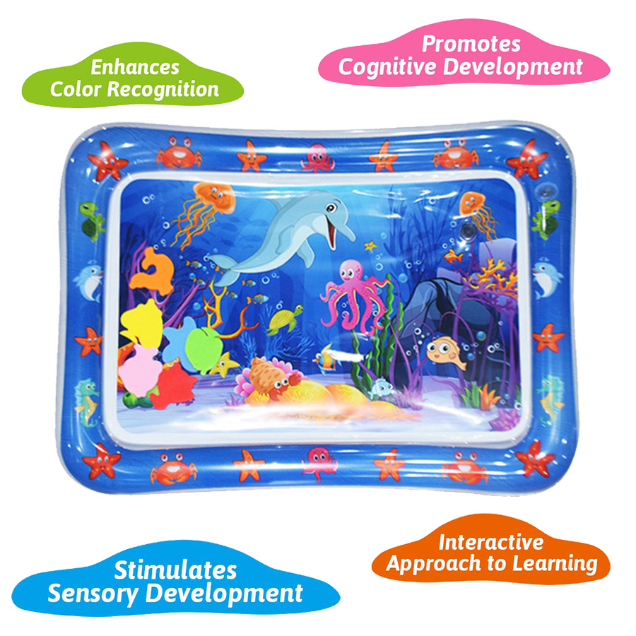 Baby Water Play Mat Inflatable - Slip Slide Water Mat ulasan dan harga