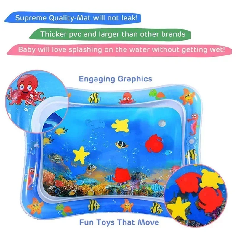 Baby Water Play Mat PVC Inflat - Slip Slide Water Mat ulasan dan harga