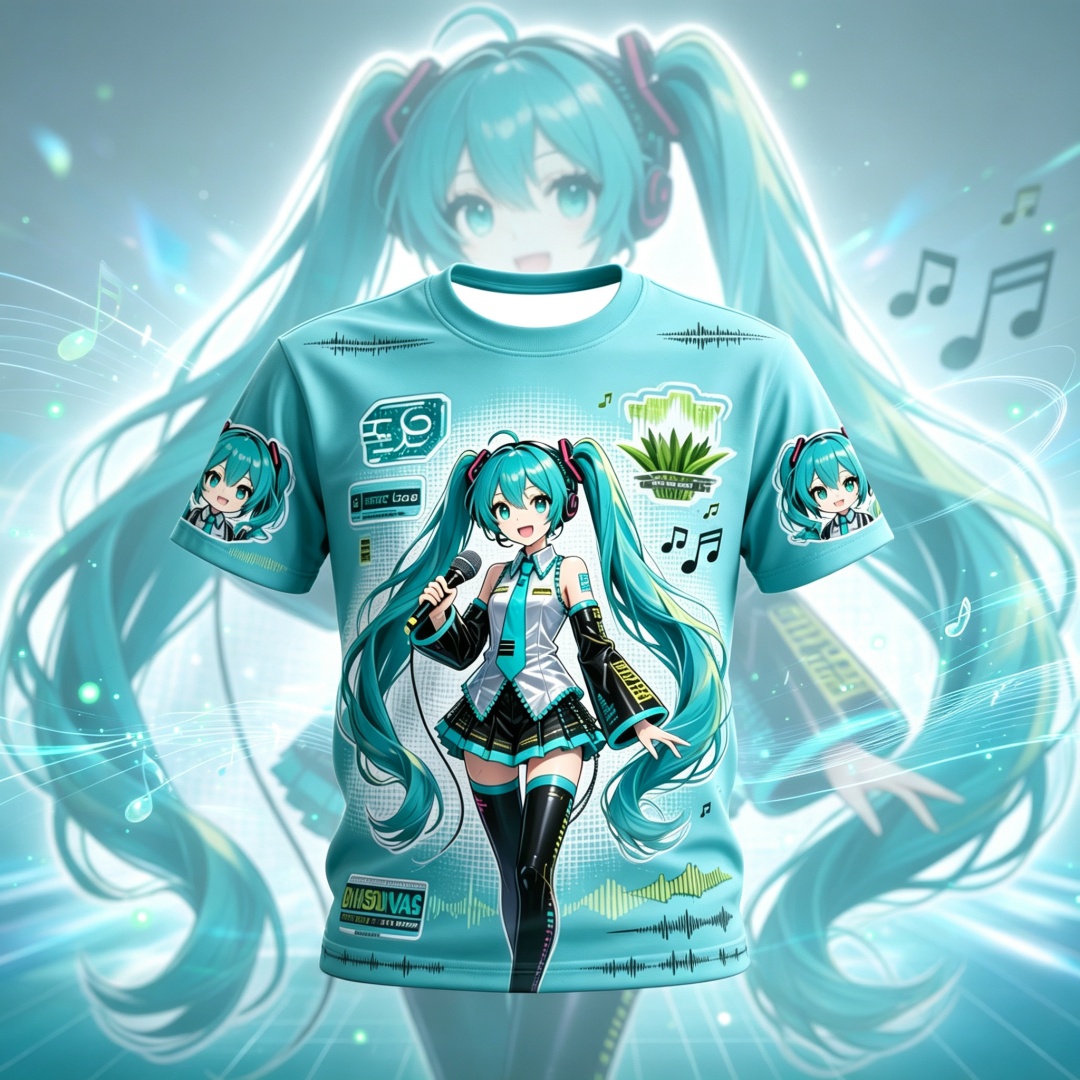 Hatsune Miku Anime Pattern Sum - Kids Outdoor Clothing ulasan dan harga